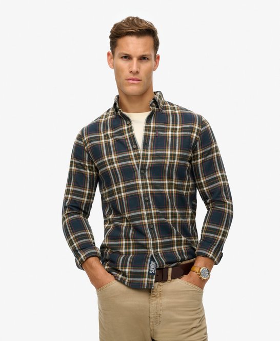 Camicia in cotone biologico a quadri Vintage